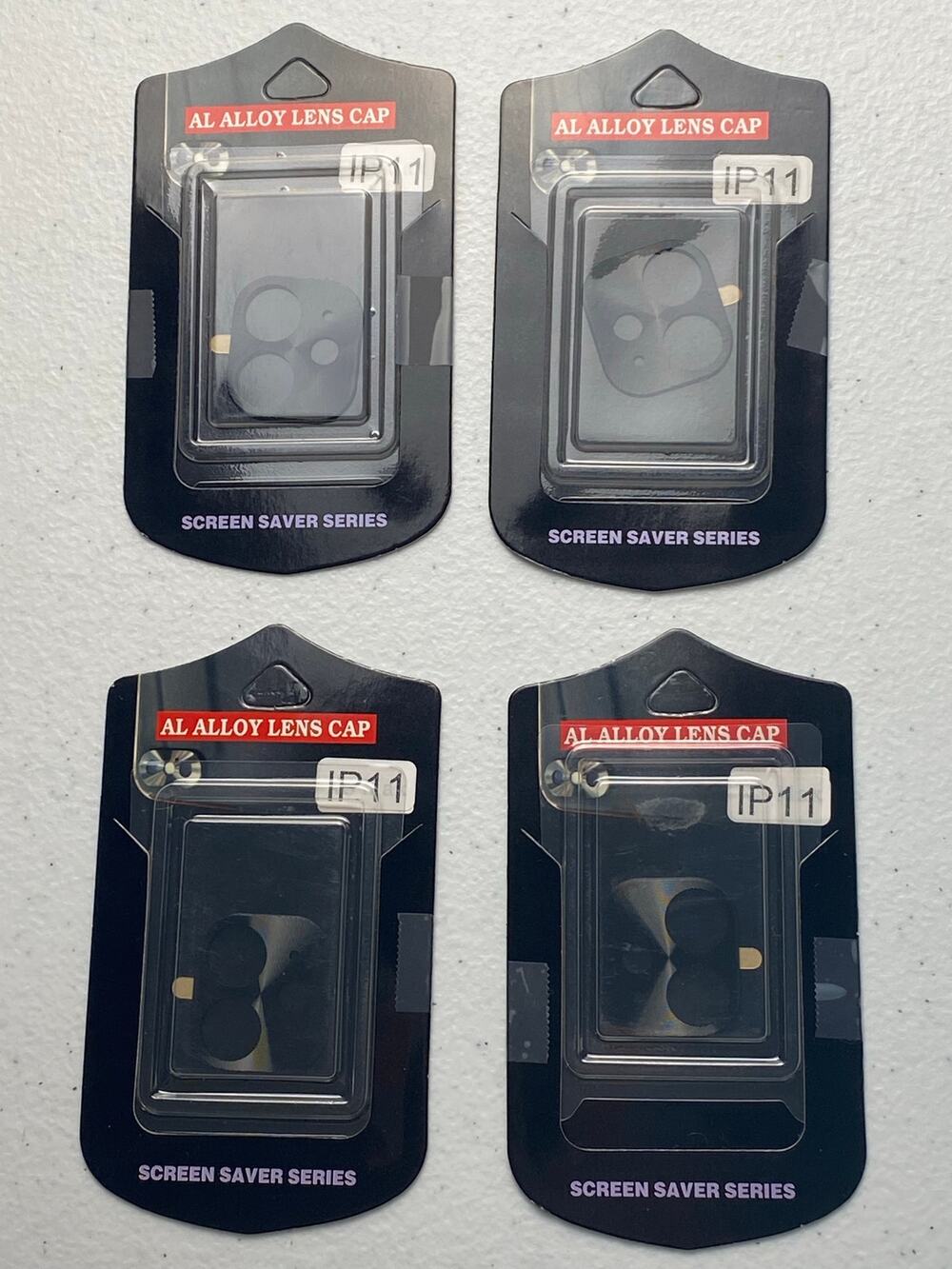 Alloy Lens Caps for iPhone 11 in Black Set of 4 NIP